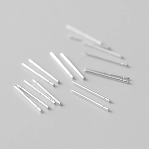 Minimalist silver needle earring pins for ear piercing maintenance and DIY jewelry making