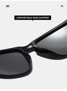 Détail des plaquettes de nez intégrées sur ces lunettes de soleil polarisées de cyclisme
