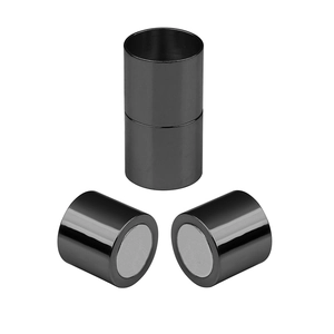 Gun black cylindrical magnetic clasps for DIY jewelry necklace and bracelet making