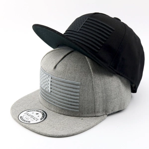 Hip Hop Snapback Hat US Flag Embroidery Flat Brim Baseball Cap For Men Boys Adjustable Sun Shade Outdoor Fashion Hat