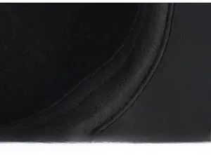 Detail view of the breathable black inner sweatband with premium stitching craftsmanship