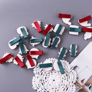 Set di fermagli per capelli natalizi rossi e verdi per bambine Accessori per capelli