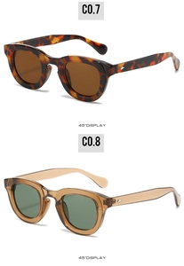 Detail view of 45-degree angle display for tortoise and clear brown oval sunglasses