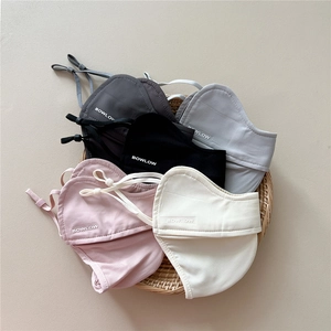 Multi-color breathable sun protection masks set with adjustable ear straps on a tray
