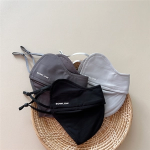 Three-pack breathable sun protection masks in black and grey with adjustable ear loops