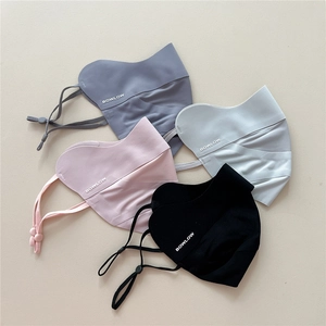 Breathable UV protection face masks in multiple colors with adjustable ear loops and logo