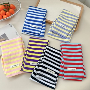 Striped sun protection cooling arm sleeves for driving and cycling in various colors