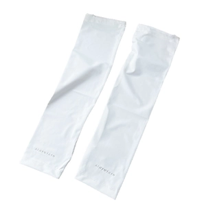 Lightweight white sun protection ice silk arm sleeves for driving and outdoor activities