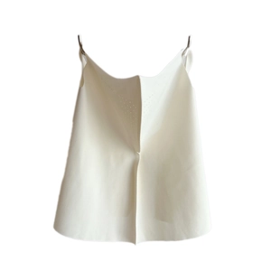 Breathable white ice silk sun protection face mask with neck gaiter and laser air holes