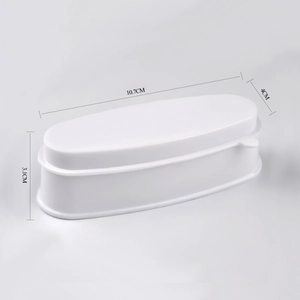 White French dip nail powder tray container tool with 10.7x4x3.1cm dimensions