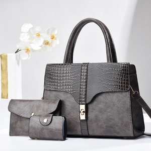 Fashion Women Handbag Clutch And Card Holder PU Leather Crocodile Pattern Shoulder Crossbody Bags Trendy Elegant