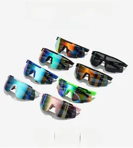 Collection de lunettes de soleil de cyclisme étanches en plusieurs couleurs avec verres miroirs