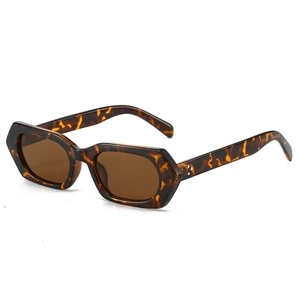 Women Fashion Hexagon Sunglasses Rivet Decor PC Frame AC Lens UV400 Protection Retro Geometric Eyewear For Travel Party