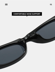 Détail du support de nez intégré confortable sur les lunettes de soleil ovales