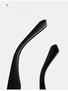 Close-up of comfortable nose pads on black triangle butterfly sunglasses for women