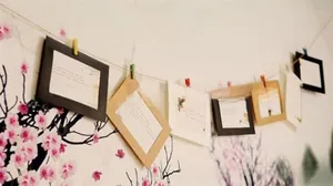 Bunte Holzklemmen mit Juteschnur Set für kreative DIY Fotowand Dekoration im modernen Stil