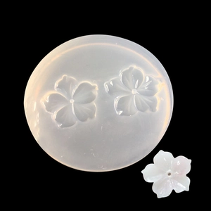 Moule en silicone transparent avec formes de fleurs pour bijoux et pendentifs en résine