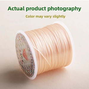 Strong and stretchy flat crystal elastic string for jewelry making on a white spool