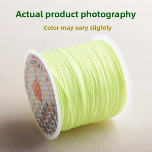 Flat crystal elastic cord roll for jewelry making with strong and stretchy texture