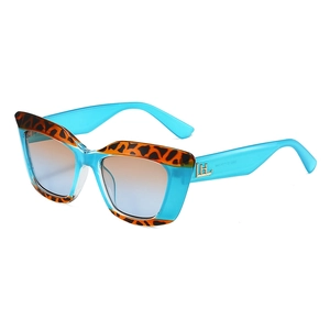 Lunettes De Soleil Oeil De Chat Mode Monture PC Imprimé Léopard Protection UV400 Style Rétro Pour Femmes Voyage