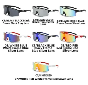 Detailed comparison of various colored cycling glasses with mirrored lenses and frames
