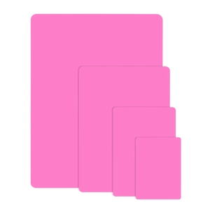 Pink silicone craft mats in four sizes for DIY jewelry and desktop protection