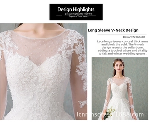Detailed close-up of intricate lace patterns and sequins on a white bridal gown sleeve
