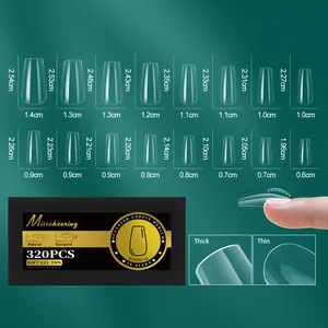 Guide des tailles pour 320 capsules de gel souple coffin moyen avec 16 dimensions précises