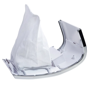 Universal nail dust vacuum bag with white mesh filter and durable mounting base