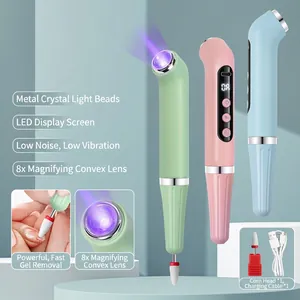 Electric Nail Drill And UV Curing Lamp Portable Professional Manicure Pedicure Machine Rechargeable USB LED Display Digital Speed Control