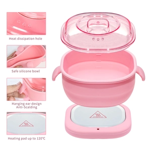 Chauffe-Cire Électrique Machine Épilation Pot De Fusion Professionnel Antiadhésif Bol Silicone Outil De Soin Du Corps Portable
