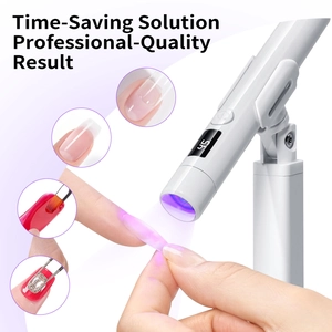 Portable UV/LED nail lamp with 360 rotation stand and 45s digital timer display