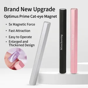 Strong Magnetic Cat Eye Nail Art Magnet Stick Double Headed Hexagonal Stainless Steel Manicure Tool For DIY Design Effects