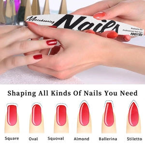 Professional 100/180 grit half-moon nail file for professional manicuring and shaping