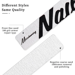 Professional 100/180 grit double-sided nail file for shaping and polishing nails