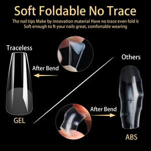 Comparaison des capsules GEL souples et ABS avec fonction pliable sans trace
