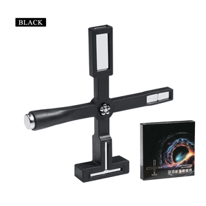 5-in-1 black cross nail art magnet tool with multiple magnetic tips for cat eye gel polish