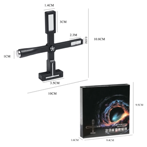 Five-in-one cross-shaped magnetic tool for cat eye nail polish with dimensions