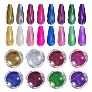 Nail Chrome Powder Holographic Laser Mirror Effect Pigment Shimmering Decoration For DIY Manicure Accessories
