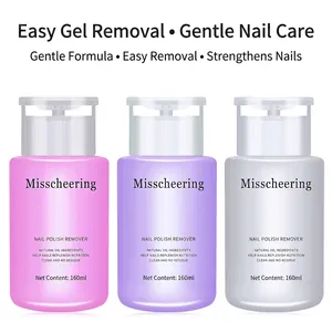 Nail Polish Remover Gel Cleanser Liquid For UV LED Gel Press Pump Bottle Salon Professional Gentle Formula