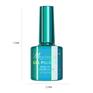 Green 12D gemstone cat eye gel nail polish in 7.5ml bottle for UV/LED curing professional use