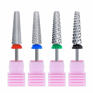 High quality tungsten carbide nail drill bits set for professional manicure removal