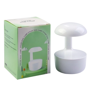 Mini mushroom white UV LED nail lamp with 365+405nm dual light source for fast drying
