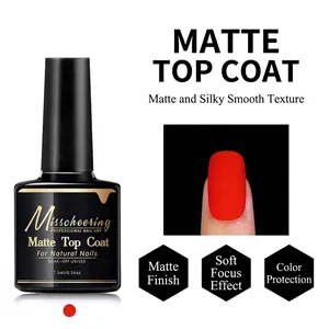 Misscheering 7.5ml matte top coat nail polish for professional UV LED soak-off matte finish