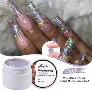 Detail von 03# Solid Builder Nail Gel mit Glitzer für Modellage und Verlängerung