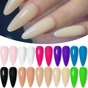 Kit polvere acrilica 20 colori con unghie a stiletto in tonalità rosa blu e bianco