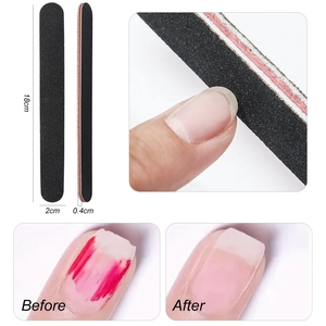 18-piece professional nail file set with dual-sided grit for manicure and pedicure care