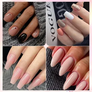 Nail polish set with UV lamp and tools featuring various professional nail art designs