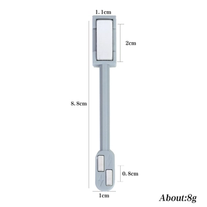Dual-headed cat eye nail magnet tool with lightning design for 3D magnetic polish effects