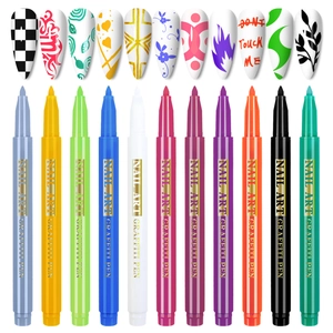 Nail Art Graffiti Pen For DIY Painting Drawing Acrylic Waterproof Quick Dry Manicure Beauty Marker Tool